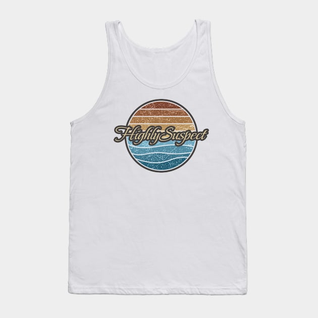 Highly Suspect Retro Waves Tank Top by North Tight Rope